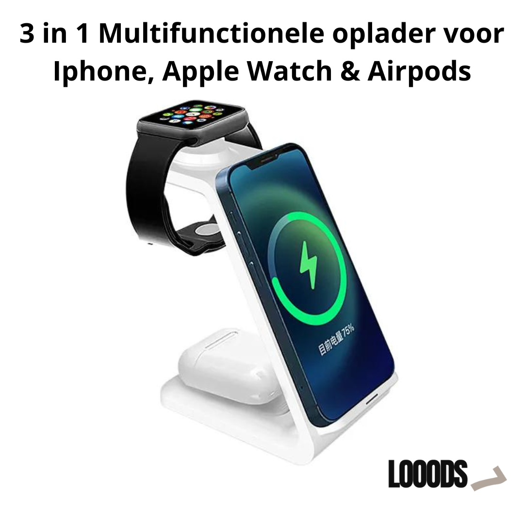 3-in-1 Multifunctionele oplader